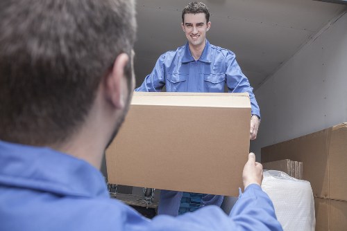 Boxes and household items prepared for France removals