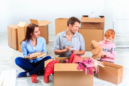Unpacking essentials after removals to France