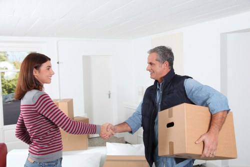 Local movers handling fragile items and furniture in France